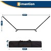 TackView Heavy Duty 2-Person Hammock with Adjustable Steel Stand – Portable with Carrying Bag for Patio, Beach & Backyard,light gray - 3 of 4