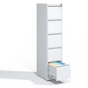 Ridstar 64.1 in. H White Metal Decorative Storage Cabinets with 5 Drawers - 2 of 4