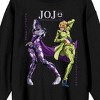 Jojo’s Bizarre Adventures Purple Haze & Fugo Crew Neck Long Sleeve Adult Black Sweatshirt - image 2 of 3