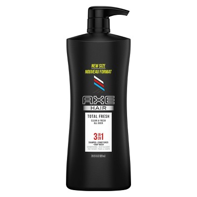 Axe Clean Fresh 3-in-1 Body Wash + Shampoo + Conditioners - 28 fl oz