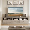 TV Stand for 75 Inch TV, Mid-Century Modern Entertainment Center with Storage Drawer, 70" TV Console with Open Shelves - 2 of 4