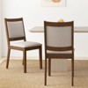 Tangkula Modern Dining Chair Set of 2 Upholstered Kitchen Chair w/ Padded Backrest & Seat - 2 of 4