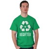 Funny Christmas Regifter Recycle Graphic T Shirt Men or Women Brisco Brands - 4 of 4
