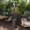 Flash Furniture Sol Patio Outdoor Heating-Stainless Steel 40,000 BTU Propane Heater with Wheels for Commercial & Residential Use-7.5 Feet Tall - 4 of 4