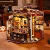 ROBOTIME 3D Puzzles Chocolate DIY Miniature House Craft Kit, Wooden Puzzle, Chocolate Shop Set for Adult, Kids Gifts, Multicolored, 6.8"*8.38"*7.96" - 2 of 4