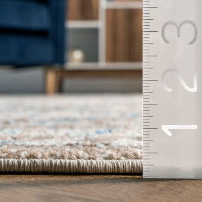 Reversible Blue Diamond 3'x5' Easy-Care Synthetic Area Rug