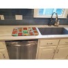 Lots of Red Dachshund Dish Drying Mat Absorbent Dish Drying Mat Pad for Kitchen Counter Dish Drainer Mat for Countertop, 14 x 21", Multicolor - 3 of 4
