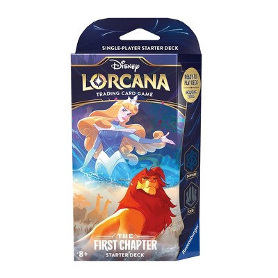 Ravensburger Disney Lorcana Trading Card Game: Rise Of The Floodborn Amber  And Sapphire Starter Deck : Target