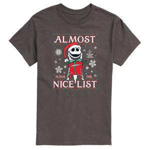 Men's - Disney - Jack Nice List Short Sleeve Graphic T-Shirt - 1 of 4