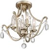 Regent 4-Light Vintage Gold Semi-Flush Mount Light - 3 of 4
