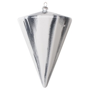Vickerman 6" Marbled Cone Christmas Ornament - 1 of 2