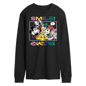 Men's - Disney - Mickey, Pluto, Minnie, Donald Duck, Goofy & Daisy Long Sleeve Graphic T-Shirt - 1 of 4