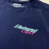 Adult Natural Light Naturdays Neon Sign Navy Blue Tee Shirt - 4 of 4