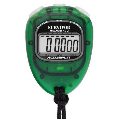 Accusplit Survivor 2 Professional Stopwatch with Magnum XL Display for Easy Readability | Cumulative Split timing with Split Release Action