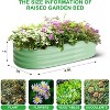 2 Pcs 4.5x2x1ft Oval Raised Garden Bed, Garden Bed Outdoor,Planter Raised Boxes for Vegetables, Flowers,Tool-Free Asse - 4 of 4