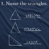 Womens Name The Triangles Funny Math T shirts Sarcasm Novelty I Love Math Tee Humor - Crazy Dog Women's T Shirt - 2 of 4