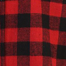48 - black / red checked plaid