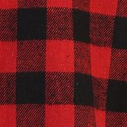 48 - black / red checked plaid