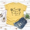 Simply Sage Market Wild and Free Flowers Garment Dyed Tee - 2 of 4