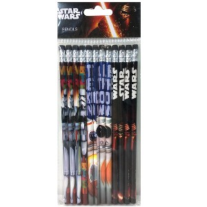 Disney Star Wars "The Force Awaken" 12 Wood Pencils Pack - 1 of 2