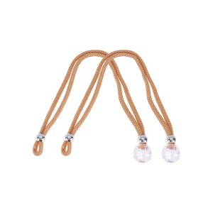 Unique Bargains Faux Crystal Curtain Ties Polyester Plastic 2 Pcs - 1 of 4