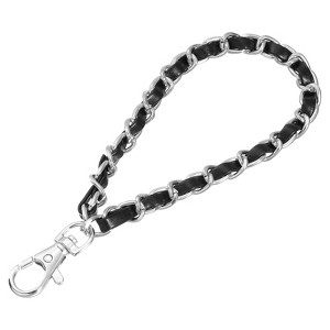 Unique Bargains Leather Removable Wallet Keychain Bag Replacement Wristlet Straps - 1 of 4