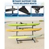 Kayak Storage Rack for 2-6 Kayaks Freestanding Kayak Rack for Outdoor Storage with Movable Wheels,Heavy-Duty Steel Kayak Hanger Holder with Straps - 3 of 4