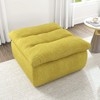 Vynxaria Bean Bag Seats - Sunny Yellow Floor Lounger, Armless Backless Sofa Chair for Living Room & Office (Modern Accent Piece) - 4 of 4