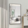 Vynxaria 60"x40" Oversized Modern Rectangle Bathroom Mirror with Black Frame Decorative Large Wall Mirrors for Bathroom Living Room - 3 of 4