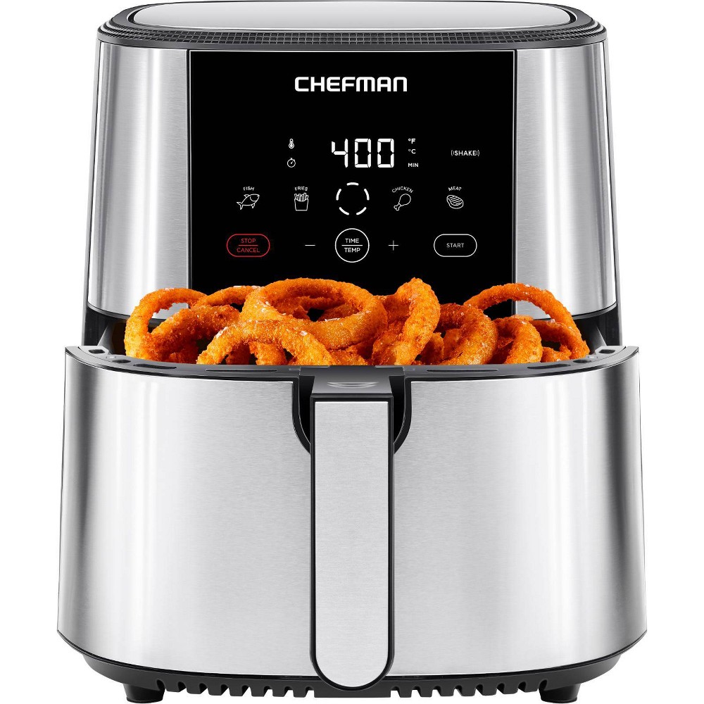 Photos - Fryer Chefman Turbofry 8 Qt Air  with Digital Controls - Stainless Steel