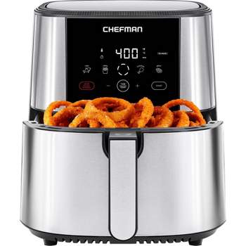 Chefman Turbofry 8 Qt Air Fryer with Digital Controls - Stainless Steel