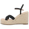 Journee Collection Womens Raniya Espadrille Platform Wedge Sandals - 2 of 4