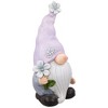 Northlight Gnome with Flower Outdoor Garden Statue - 18" - 4 of 4