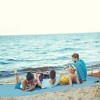 Whisen Large Floating Water Mat Roll-Up Lake Pool Pad with Tether Straps, 3-Layer High-Density XPE Foam - Colorful - 2 of 4