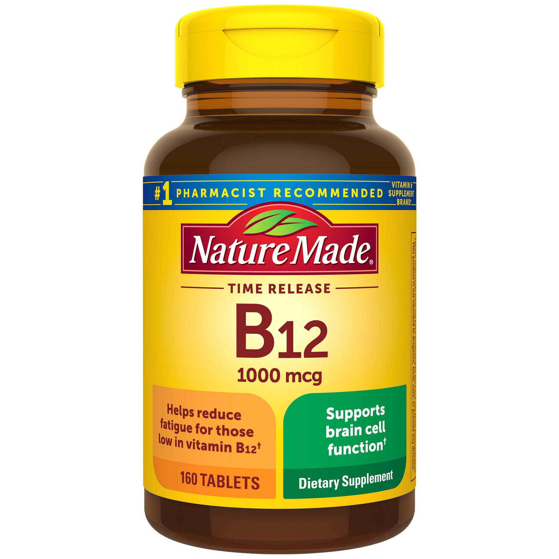 Nature Made Vitamin B12 1000 mcg, Energy Metabolism Support, Time Release Tablets