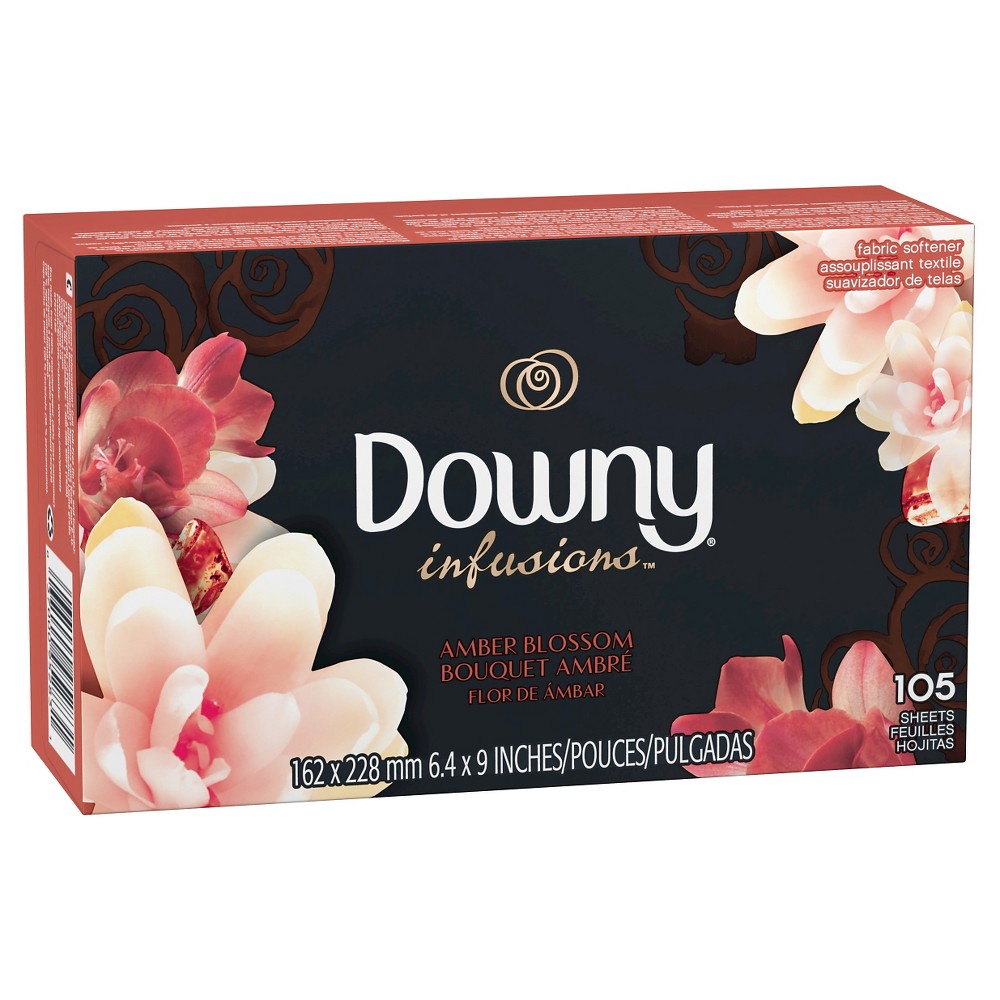 UPC 037000952831 product image for Downy Infusions Amber Blossom Fabric Softener Dryer Sheets - 105ct | upcitemdb.com