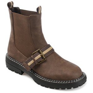 Journee Collection Womens Rilie Round Toe Block Heel Ankle Booties - 1 of 4