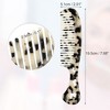 Unique Bargains Women's Heart Style Handheld Wide Tooth Comb for Curly Thick Straight Hair 1 Pc - 2 of 4