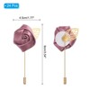 Unique Bargains Pocket Handmade Flower Lapel Pin Boutonnieres for Wedding party 24 Pcs - 2 of 4