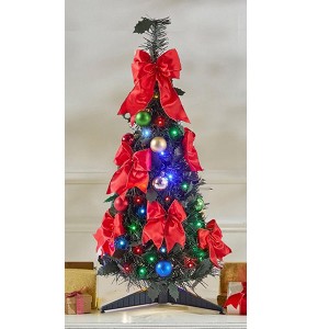 BrylaneHome 6 Ft Fully Decorated Pre-Lit Pop-Up Christmas Tree - 1 of 4