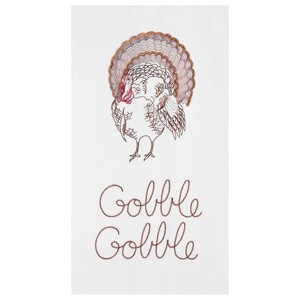 C&F Home Gobble Gobble Flour Sack Cotton Kitchen Towel - 1 of 4