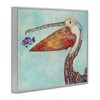 Stupell Industries Pelican with Purple Fish Framed Giclee Art - 2 of 4