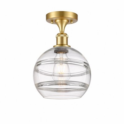 Rochester - 1 Light Semi-Flush Mount In Industrial Style-11.13 Inches Tall and 8 Inches Wide