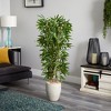 Nearly Natural 5-ft Bamboo Artificial Tree in Sand Colored Planter (Real Touch) UV Resistant (Indoor/Outdoor) - 2 of 2