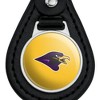 University of Montevallo Secondary Logo Black Leather Keychain - 3 of 4