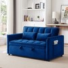 NicBex Convertible Sofa Bed Loveseat Couch with Storage & Detachable Backs,Upholstered Velvet Sleeper Sofa for Living Room,Bedroom - 2 of 4