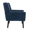 NicBex Modern Ergonomics Button-Tufted Accent Chairs for Living Room,Comfy Upholstered Arm Chair Lounge Chair with Black Wooden Legs - 4 of 4