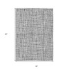 Gray Charcoal And Silver Striped Washable Indoor Outdoor Area Rug - 3 of 4