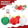 Angel Sar 6.9 FT Inflatable Christmas Balls with LED Lights, Set of 5 Blow Up Yard Decorations, Lighted Outdoor Decor - 3 of 4