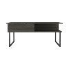Atlanta Lift Top Coffee Table, One Shelf, Carbon Espresso / Onyx - 3 of 4